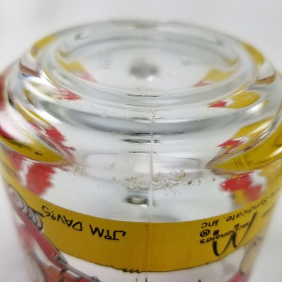 Garfield & Oddie Mug (2) Vtg 1978 Use Your Friends Wisely Glass Mcdonalds Cup - Picture 16 of 16